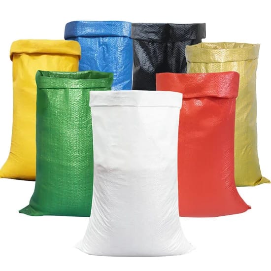 Coloured PP woven sack bags